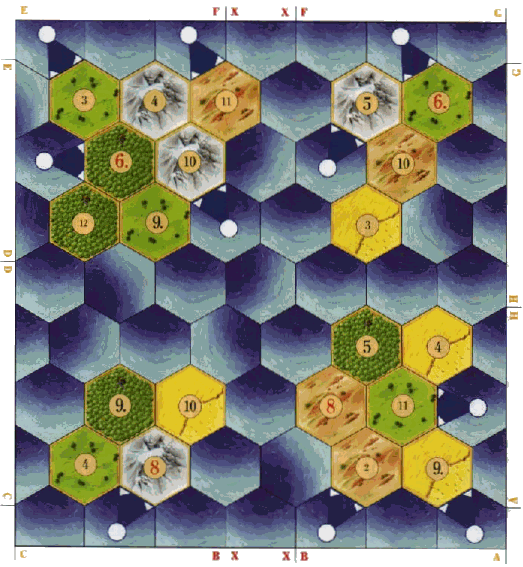 Plan du jeu - Les quatre iles 4